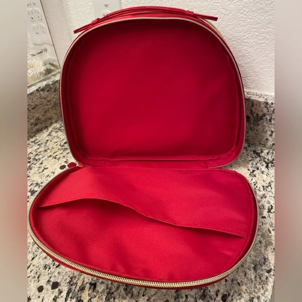 New Estée Lauder 2025 Glam Holiday Red Polka Dot Makeup Train Case